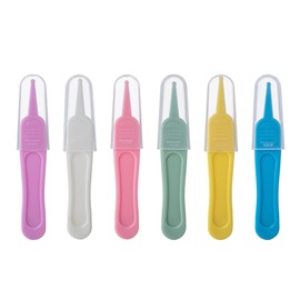 Jimkply 6 Stück Nase Reinigung Pinzette, Tweezers Bunte Kunststoffpinzetten, Vielseitige Verwendung Pinzetten für Modellbau, Heimwerken, Produktreparatur (6 Farben)