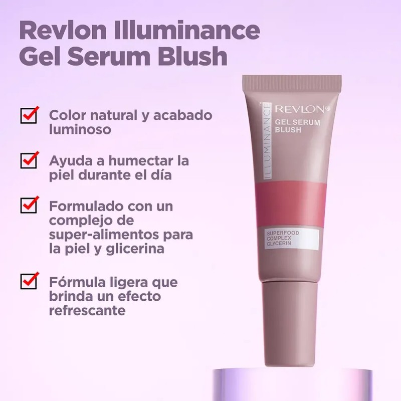 Rubor Revlon Illuminance Gel Serum Blush Enchanting Mauve