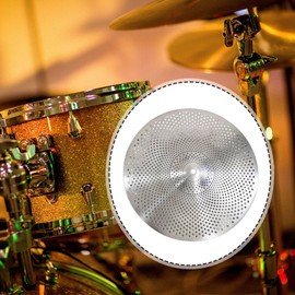 DeeRace 2025 Mute Low Volume Cymbal High Hat Crash Ride Low Volume Splash Cymbal for Mute Practice Beginners for Drum Practice, Diameter 7.9 inches (20 cm)