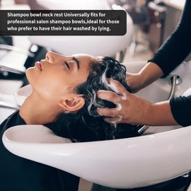 Salon Neck Rest Cushion, Silicone Shampoo Neck Pillow Wash Soft Bowl Gel Gripper Non Slip Waterproof Backwash Hair Head Pad Vertical Hairdressing Washing Spa Sinks Basin Support Accessories Home