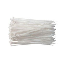 100 Pack of Cable Ties - 250mm x 4.8mm - 10" Premium Tie Wraps - Nylon Zip Ties (100, Natural)
