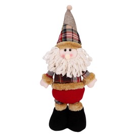 Christmas Decoration Figures Extendable Leg Santa Snowman Reindeer Figures Doll Xmas Indoor Ornaments Table Christmas Party Tree Hanging Decor for Restaurants Office,Adjustable Height 51(max) x12.5CM