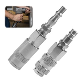 SMCEHEYA Air Fitting Convertor Adapter 4Pcs 1/4" BSP Air Line Fittings Hose Pipe Connector Couplings Connector Female and Male Fittings Euro&PCL Air Fitting Conversion Adapters Air Tool for Compressor