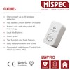Hispec Electrical Products Limited HSA/BC/RF10-PRO Carbon Monoxide Detector, 9 V,