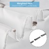 GRICOL Shower Curtain Waterproof Polyester Fabric Washable Bath Curtain with