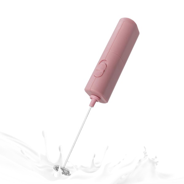 ELMWAY Powerful Electric Milk Frother, Battery Operated Drink Blender, Foam