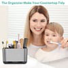 Boperzi Toothbrush and Toothpaste Holder Brushed Nickel Drainage for Bathroom