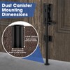 12 Inch Barrel Bolt Latch, Sliding Bolt Gate Lock, Black-2PCS