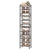 YATINEY 12-Tier Narrow Shoe Rack, Tall Shoe Rack for 12-24