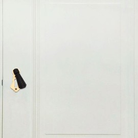 Infinity Decor Traditional Style Polished Brass Ebonised Wooden Beehive Design Escutcheon Door Keyhole Cover Plate – Ideal for Front Doors