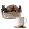 Bear Coasters - 8 Full Size Rustic Coasters for Log