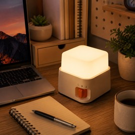 Mini Keyboard Lamp for Bedroom & Desk – Rechargeable LED Atmosphere Night Light for Cozy Home Decor
