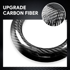 Real Hard Carbon Fiber Gearshift Bezel Stickers Covers for MINI Clubman F54 F55 F56 F57 (2014-2023), for Countryman F60 (2017-2023), FXETRNL Frame Protector Cover Decor Car Interior Accessories, Black