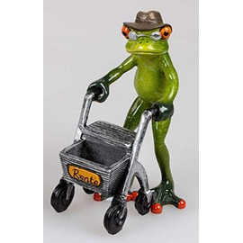 Formano Frog Pensioner Light Green, Approx. 16 cm