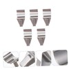 Ciieeo 5Pcs No Drill Hook Stainless Steel Vinyl Wallboard Hidden