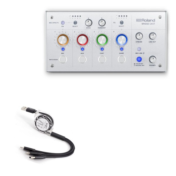 BoxWave Cable Compatible with Roland Bridge CAST Dual-Bus Streaming/Gaming Mixer