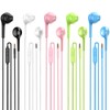 Jogteg Earbuds Headphones with Microphone Pack of 5, Noise Isolating