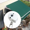 predolo Outdoor Metal Awning Crank Gear Drive Worm Gear Convenient