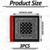VTYTZZ Pack of 3 bandana, bandana headscarf for men and