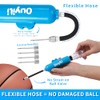 Portable Two-Way Sports Ball Pump Kit with Needles & Hose
