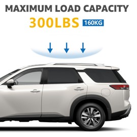 Roof Rack Cross Bars Compatible with Nissan Pathfinder 2022-2025, Adjustable Aluminum Heavy Duty 300 LBS Anti-Theft Lock Cargo Carrier Rooftop Crossbar Accessories for Bike, Basket, Snowboard, Luggage