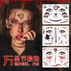 RM New Cross-border Halloween Scary Bloody Face Tattoo Makeup by Licaron 158*158mm/RM-042 50ea