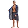 Tony & Candice Men's Satin Robe Lightweight Long Sleeve Silk
