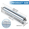 Patioer 12" Long Rollers with Bracket 1.5" Dia Galvanized Steel