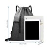 Gym Sack with Earphones Jack Drawstring Backpack Water-resistant Drawstring Bucket