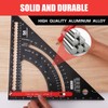LARMEIL Carpenter Square 12 inch Woodworking Tools Smart Square, Adjustable