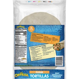 Ortega Tortillas, Flour, 6 Inch, 12 Count (Pack of 12)