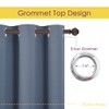 NICETOWN Kitchen Curtains Blackout Curtains & Drapes, Stone Blue, 34"