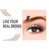 3D Eyebrow Pencil, Waterproof, Microblading Eyebrow Pencil with 4 Fork
