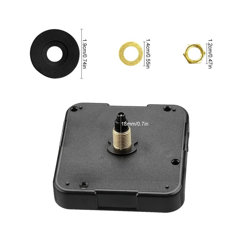 Jagowa Silent Clock Mechanism Quartz Clock Movement Replacement Wall Clock