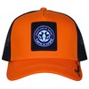 Bexxwell Trucker Cap Orange/Black with Logo Patch (Perfect Fit, Cap,
