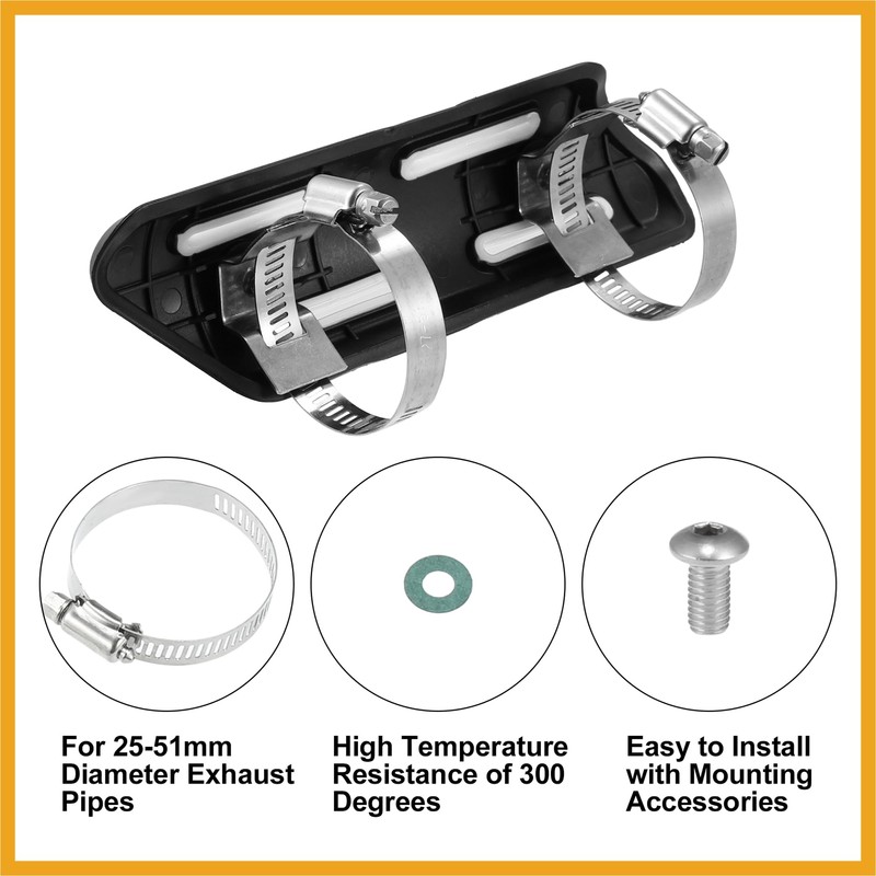 Partuto 1 Set Motobike Heat Shield Kit Exhaust Pipe Cover