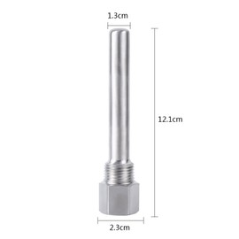 Stainless Steel Thermowell 1/2"NPT Thermopocket Weldless Temperature Sensor for Fast Ferment Thermometer
