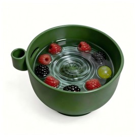 Swirling Berry Washing Bowl, Self-Spinning Fruit & Vegetable Washer with Drain, 360° Vortex Cleaning, Rapid Wash Multipurpose Kitchen Colander, Ideal Gift for Fruit Lovers (3D printed version)
