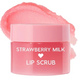 ColourPop Exfoliante Labial Fresh Kiss - Exfoliante Labial Nutritivo Que Exfolia Y Suaviza La Piel - Enriquecido Con Cacao Y Manteca De Karité Para Retener La Humedad - Leche De Fresa (0.37 Oz)