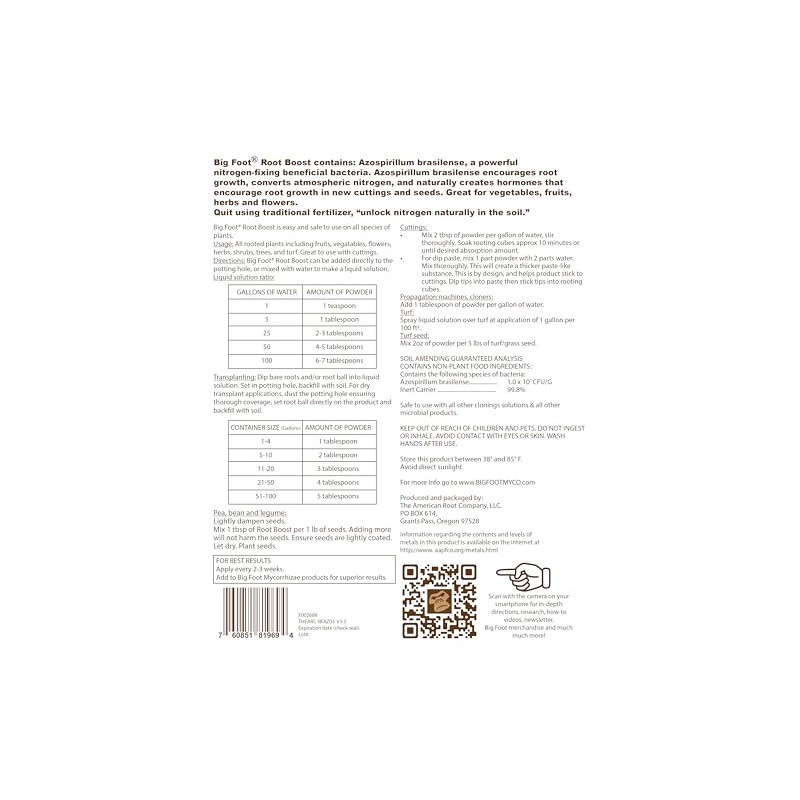 Big Foot Big Foot Probiotic Root Boost Water Soluble Powder