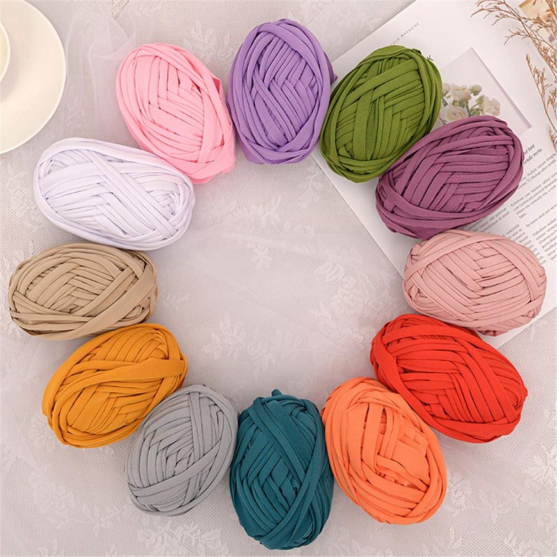 T-Shirt Yarn Knitting Yarn Fabric Crochet Cloth for Summer Hand