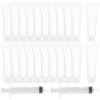 BENECREAT 30 Pieces 15 ml Transparent Empty Refillable Plastic Soft