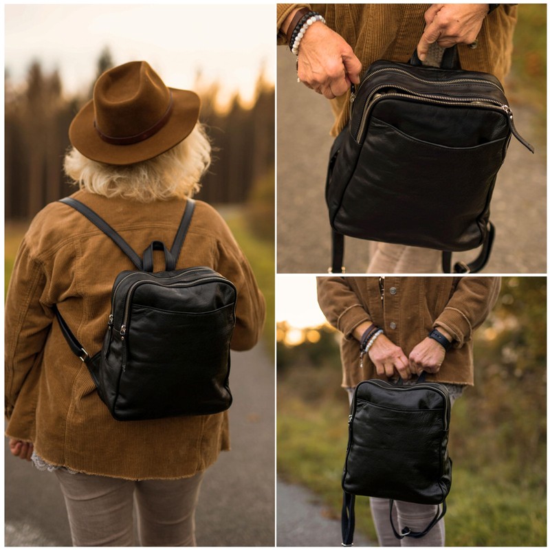 Gusti Kelly City Backpack Leather Backpack Daypack Mini Backpack Small