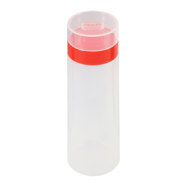 Sauce Squeeze Bottle, 4-Hole Squeeze Type Sauce Bottle Safe Resin For Ketchup Jam Mayonnaise Olive Oil 300ml Condiment Dispenser(Red)