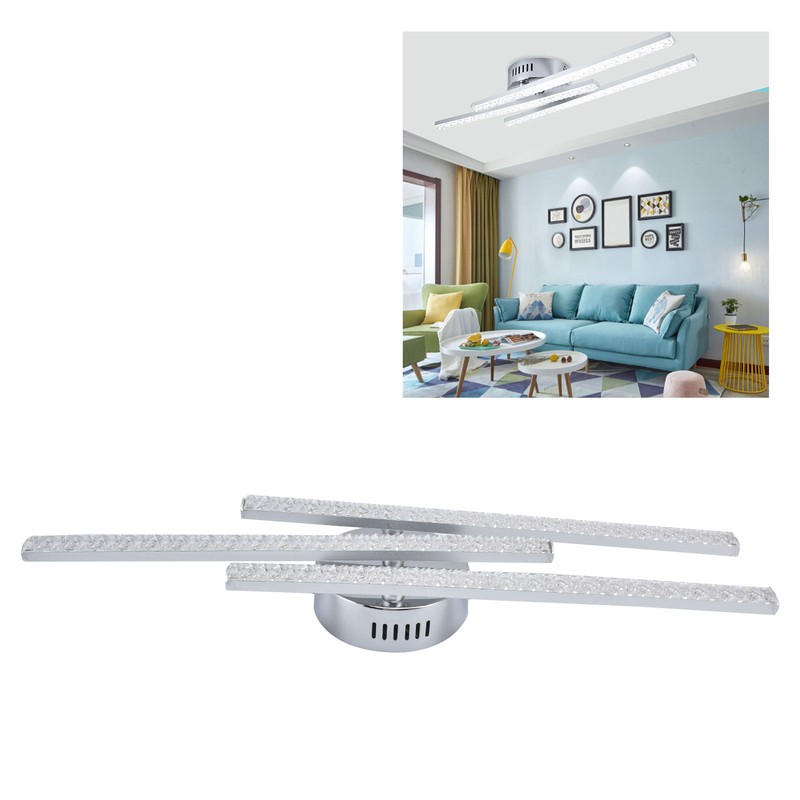 3Strips LED Ceiling Lamp Modern CeilingMounted Light Living Room Bedroom