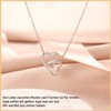Aunis Mother Necklace Connected Heart Jewellery Gift for Mum Christmas