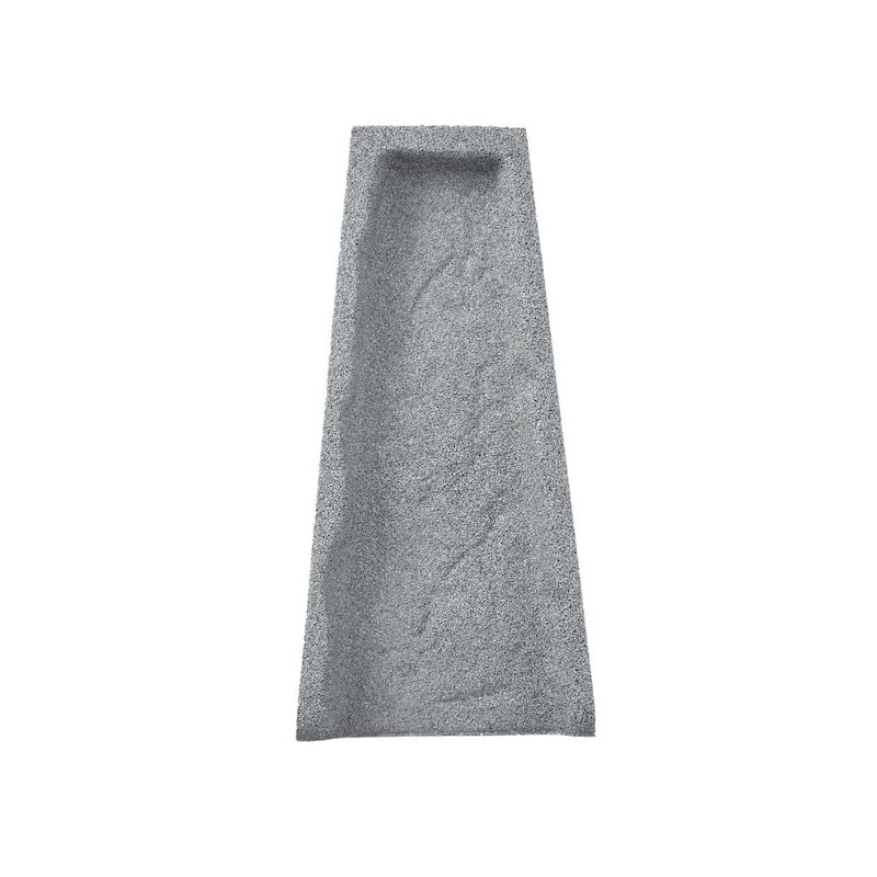 Rubberific Premium Rubber Downspout Splash Block, Rain Guard, Stone Textured