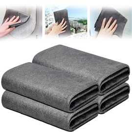 YIGAARUI Magic Cleaning Cloths for Glass 2pcs,Reusable Glass Cleaning Rag Super Soft Premium Streak Free Washable Cloth Duster for Home,Kitchen,Cars Glass Window