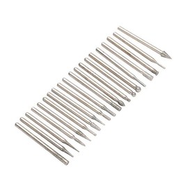 21 In1 Tungsten Steel Solid Carbide Burrs for Rotary Tool Bit Accessories, Ideal for Woodworking, Drilling, and Carving