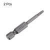 sourcing map 2pcs T10 Magnetic Security Star 5 Point Torx